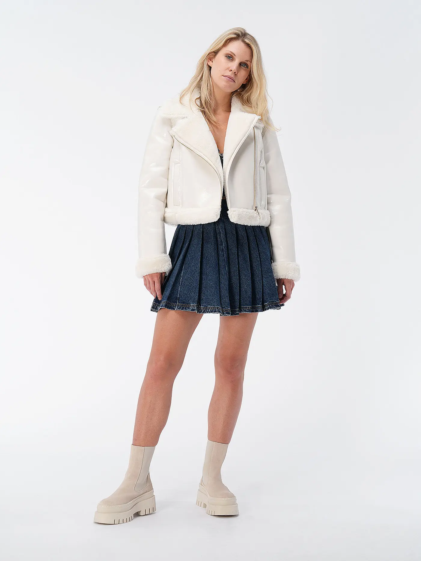 LIU JO | Jacke in Lederoptik | 